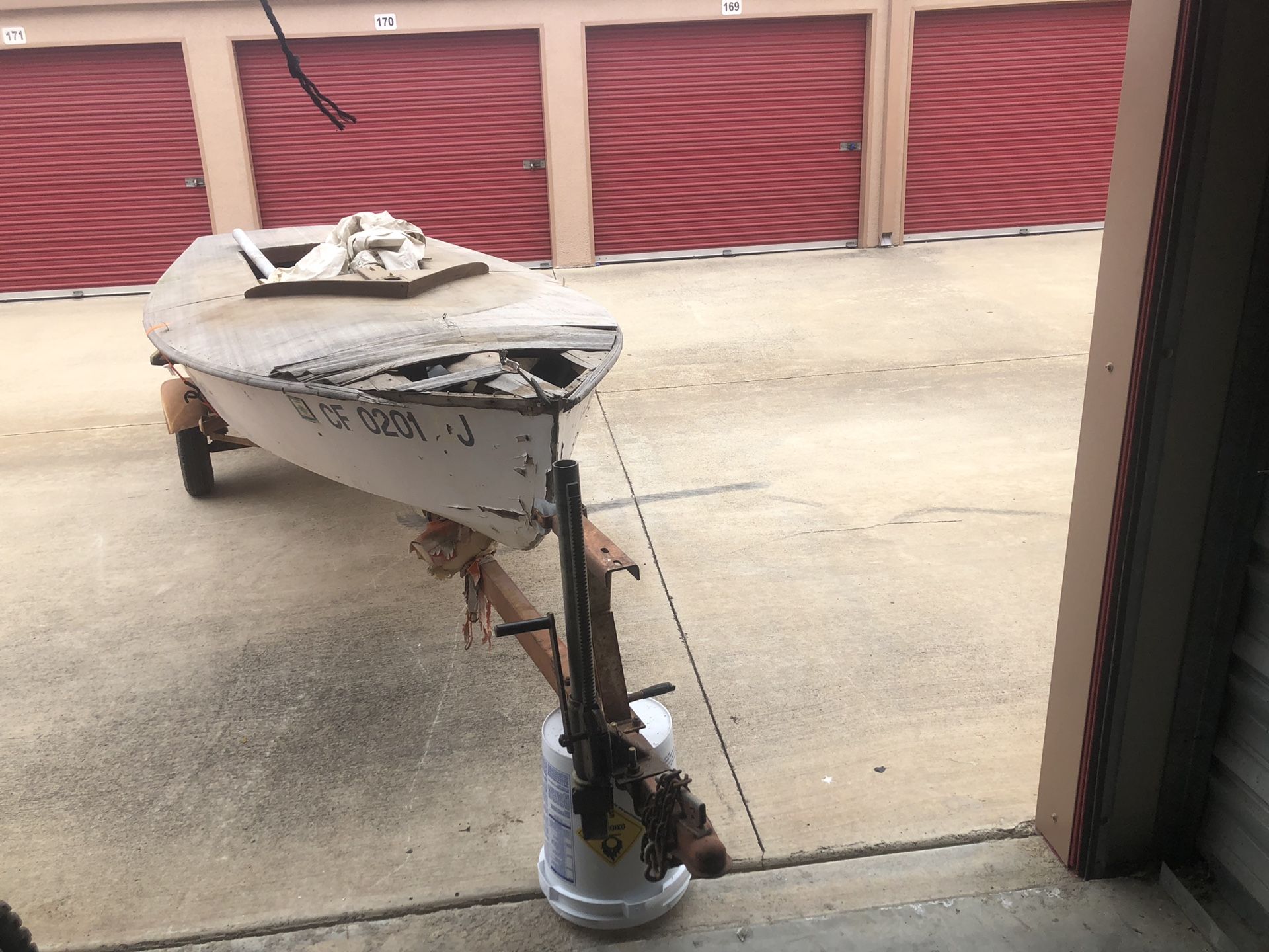 Rare 1921 sailboat with trailer