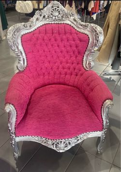 Big Baroque Style Throne Arm Chair