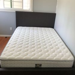 Queen Bed And Mattress Set For Sale 