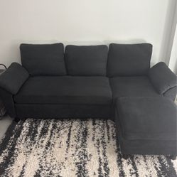 79” Black Sofa