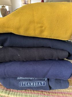 5 Sweatshirts - Like New- Great For The Current Cold Weather!