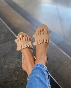 PATY - Women’s Flat Slide Sandals – Handmade Woven Summer Sandals