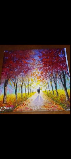 ORIGINAL  12X12 OIL ON CANVAS BY MARK BRAVER  UNTITLED 