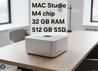 Refurbished Mac Studio Apple M4 Max chip w/ 14‐Core CPU and 32‐core GPU, 32 GB RAM, and 512 GB SSD
