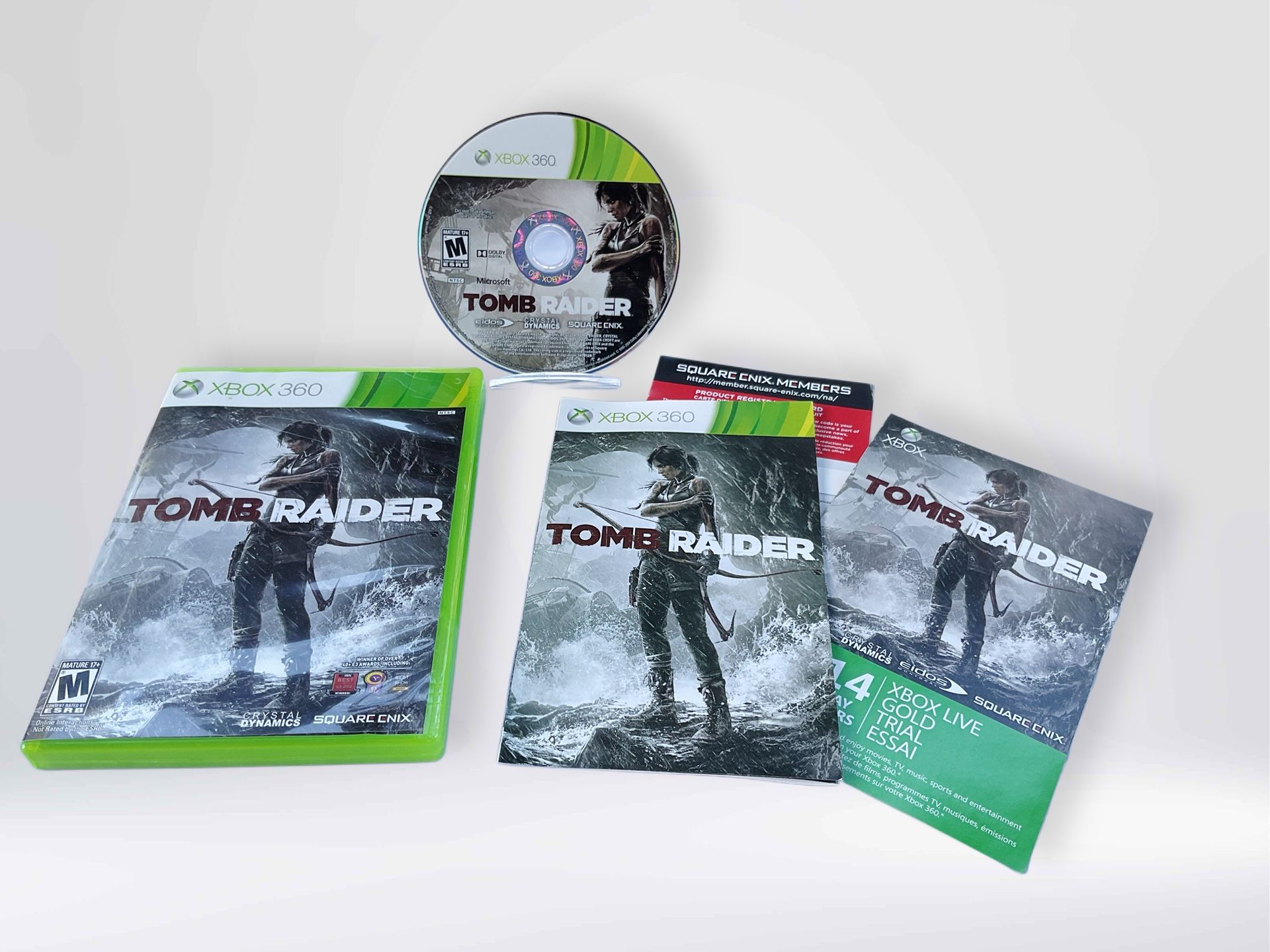 Tomb Raider (Microsoft Xbox 360, 2013) CIB Complete w/Manual & Inserts