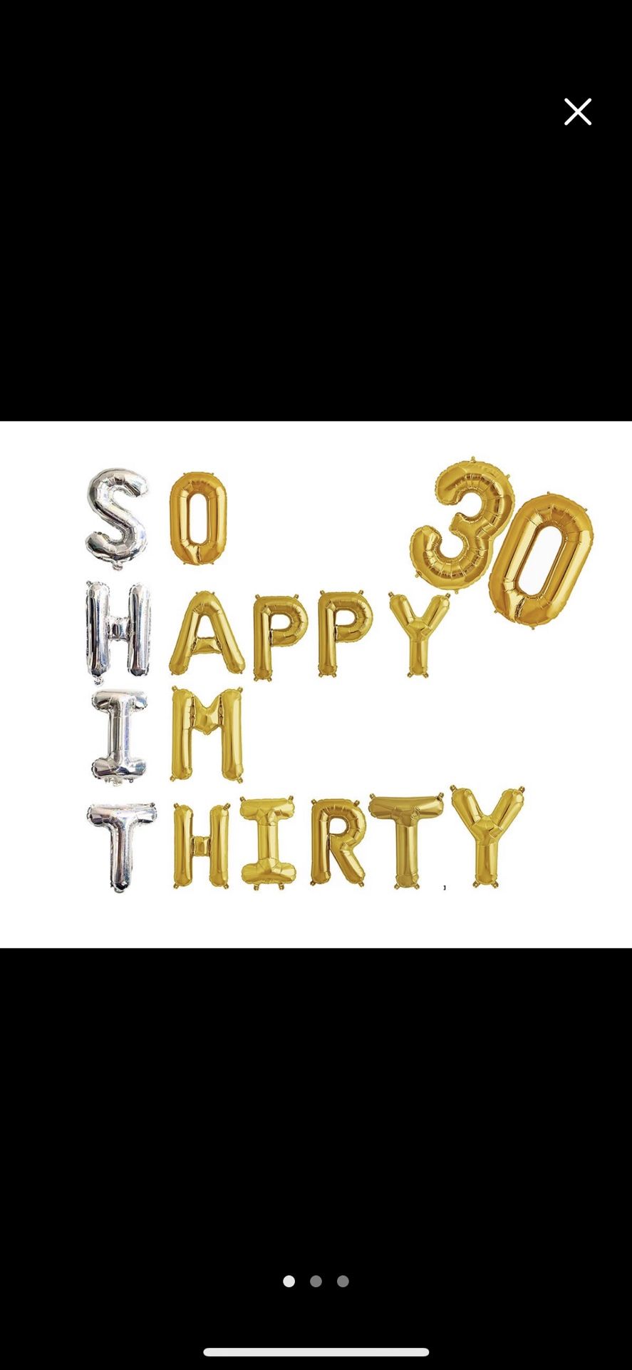 30th Birthday Decor (balloons)