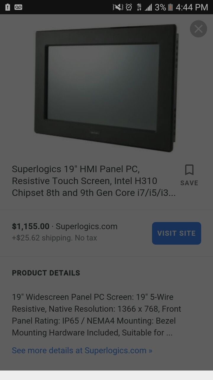 Hp panel touchscreen