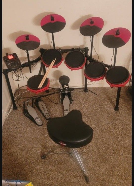 New Electric Drum Set ~ Alesis Nitro Mesh Special Edition + Extras