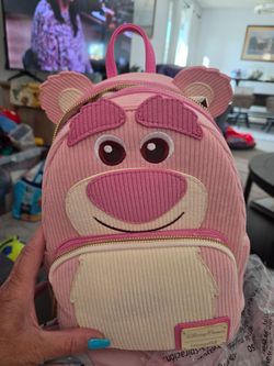 Loungefly Disney Parks Lotso Mini Backpack strawberry scented