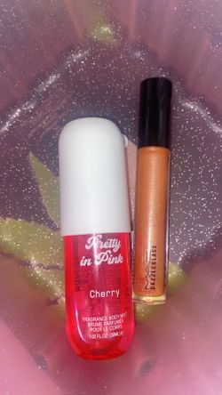 Fragrance mist and MAC Lip gloss