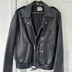 Genuine Leather Motorcycle Jacket Size 46
