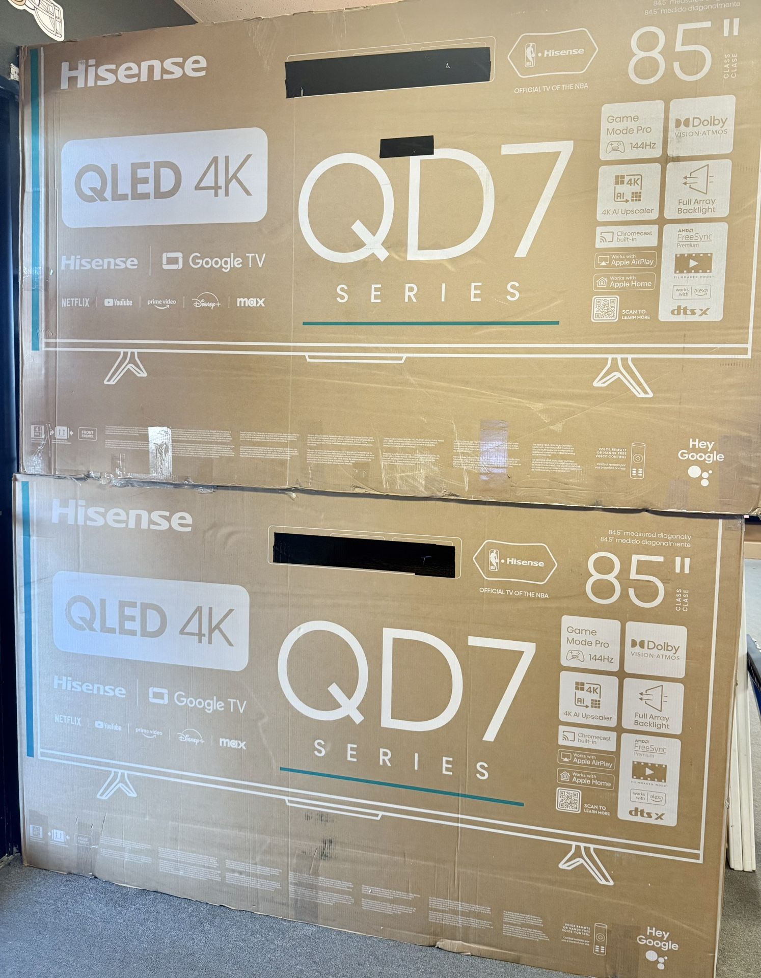 85 Tv Hisense QD7 Smart 4k Hdtv $55 Down On Finacing Free Delivery 6 Month Warranty Free Delivery 