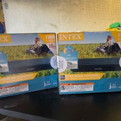 (2) Intex Dura-Beam Standard Twin Air Mattress – Brand New