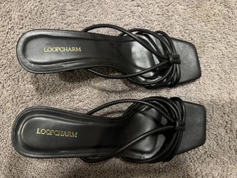 Women’s Black Strappy Heels