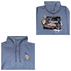 Ford Mustang Blue Hoodie Pullover Sweatshirt Mens S-XL New With Tags