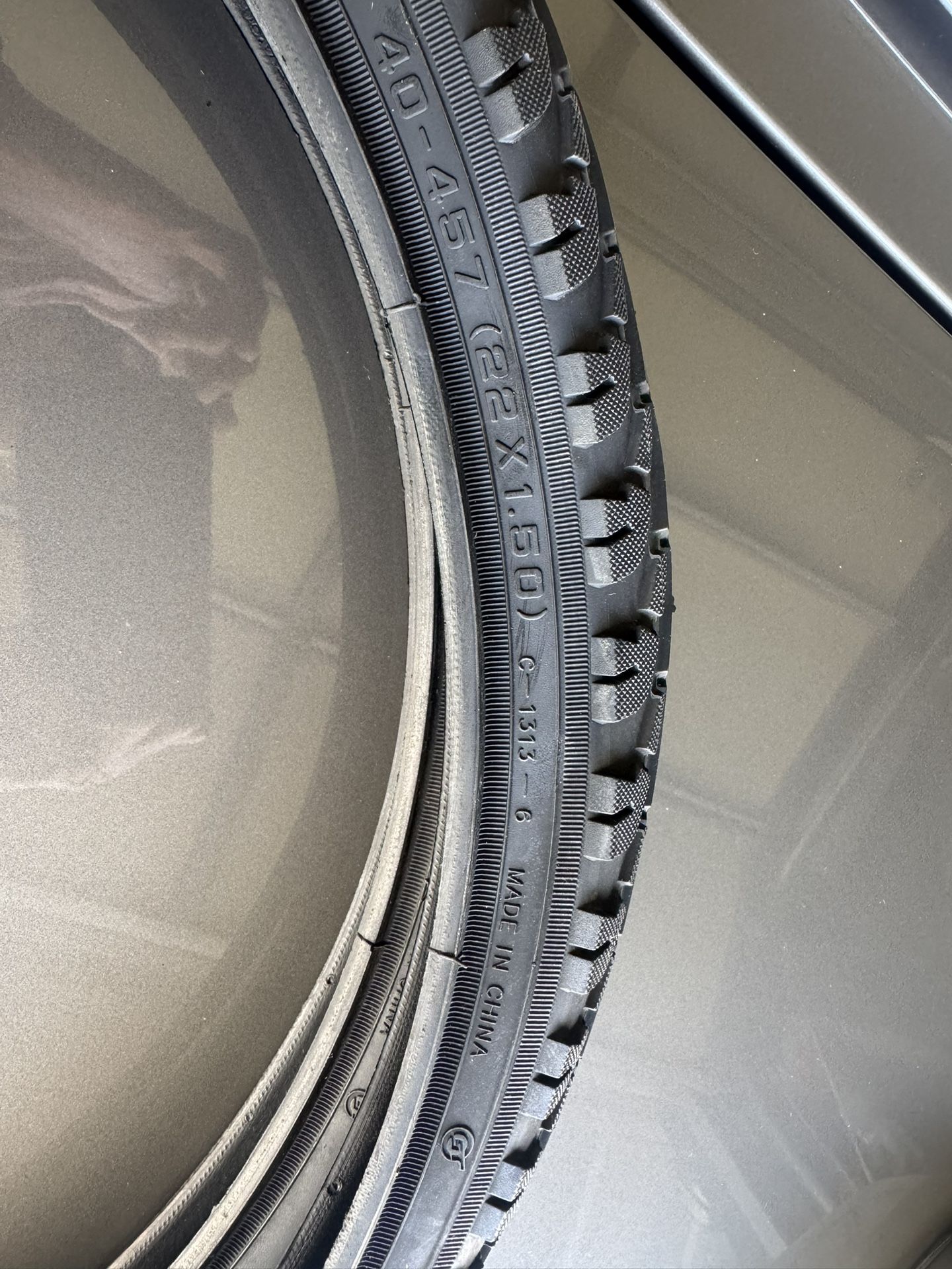 Bicycle tires, size 22 by 1.5