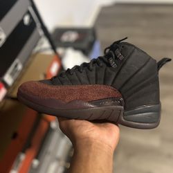 Air Jordan Retro 12 SP A Ma Maniére Black Size 11.5W/10 Men 