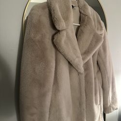 Cream Fur Coat 