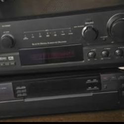 Technics AV Control  Stereo Receiver SA-DX940 & Kenwood Multiple CD Player CD-204