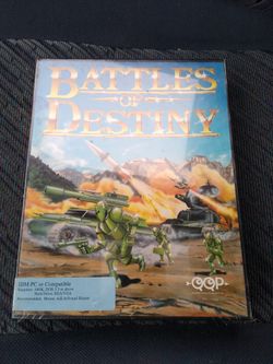 Vintage 1992 Battles of Destiny IBM PC Computer Game QQP Video New Sealed