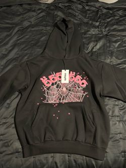 Sp5der black angel number hoodie