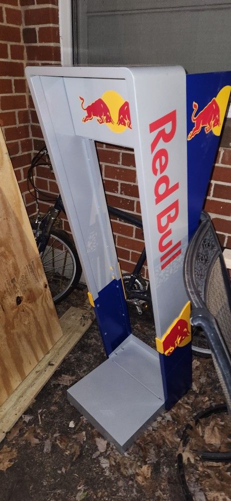 Red Bull Cooler Display Without Cooler 
