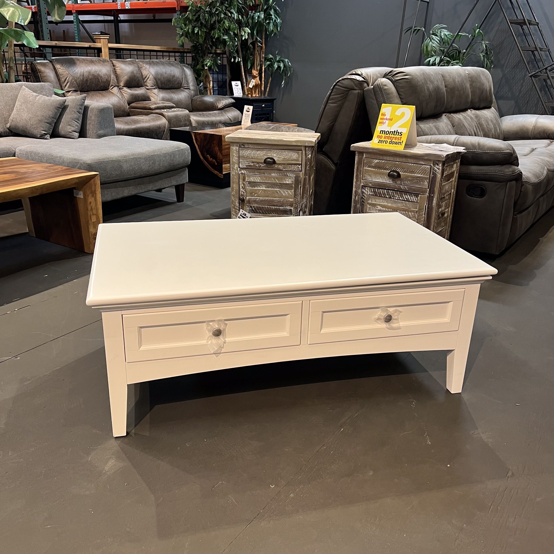 Solid Mahogany Coffee Table (3 Colors) - New Traditions