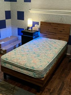 Twin Mattress With Wood Frame