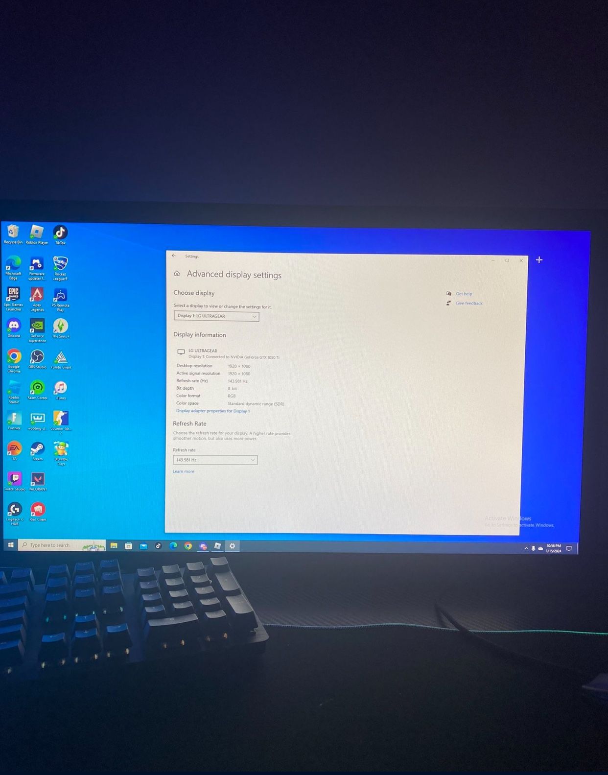 LG Monitor (144 HZ)