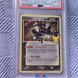 Gold Star Greninja Celebrations Psa 10