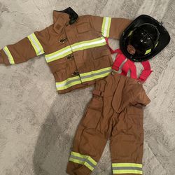 Official Fireman’s Costume, Toddler 2-4 Years