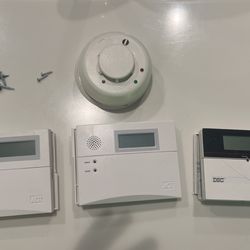 2 ADT Alarm Panels And 1 DSC Alarm Panel Plus Gas Detector