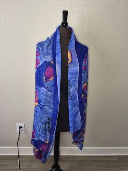 No Brand Womens Multi-Color Ocean/ Fish Swimsuit Cover Up
