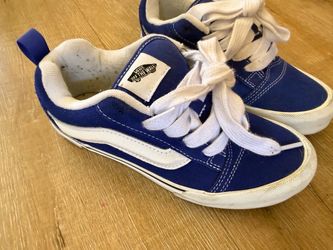 Vans Off The Wall Blue Suede Sneakers size 3.5