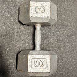 80lb Single dumbbell 