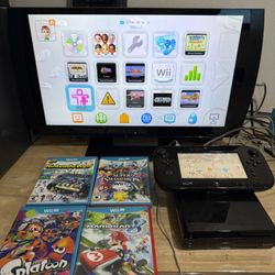 NINTENDO WII U BUNDLE WITH GAMES INSTALLED