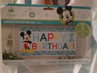 Mickey 1st Birthday decorations