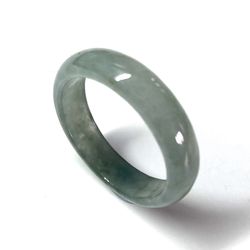 80007 Burma Myanmar jadeite Green Natural A Jade Ring Size 10.25