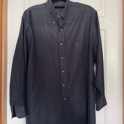 Van Heusen Men’s Black Dress Shirt Next Size 17