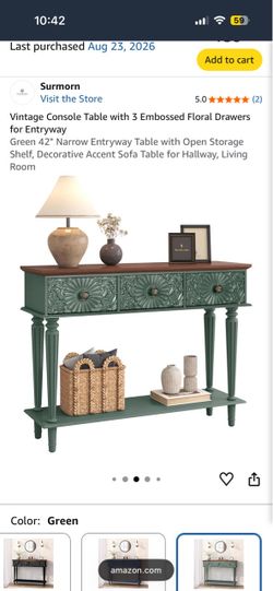 Brand new entry way table assembled