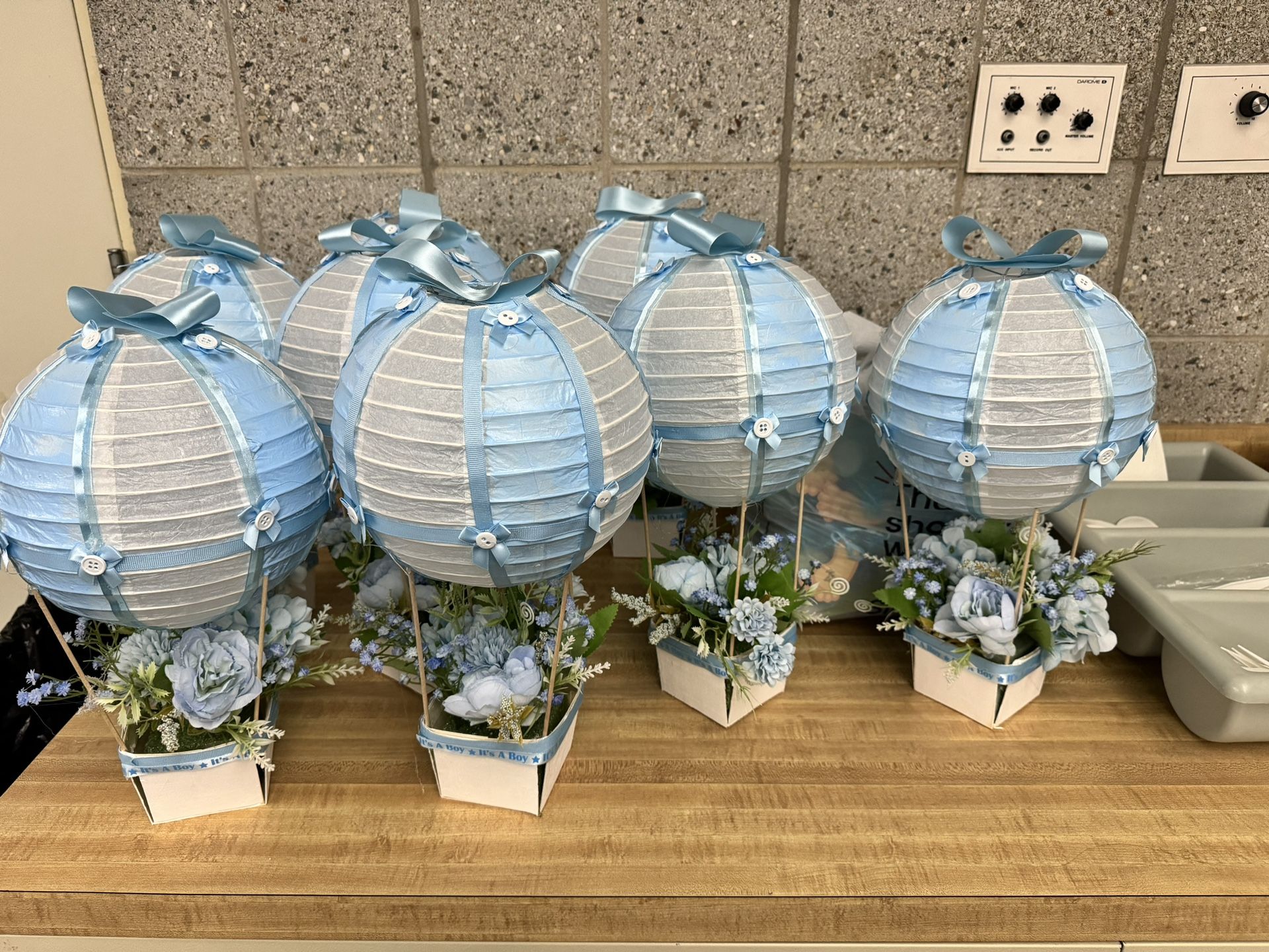 Baby shower Center Pieces