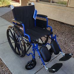 Drive Wheelchair with Elevating Leg Rests and 18 inch seat