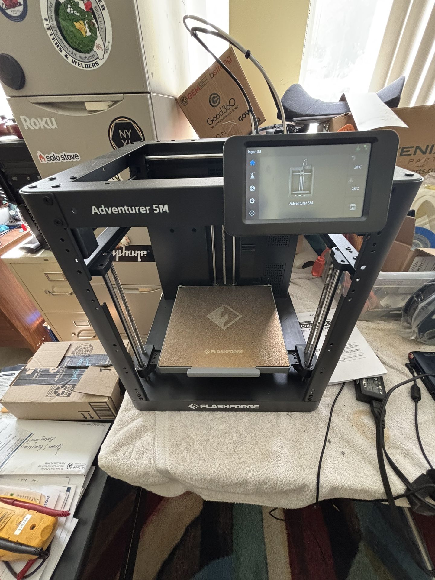 FlashForge Adventurer 5M 3D Printer - Like New (Used 3x Only!)