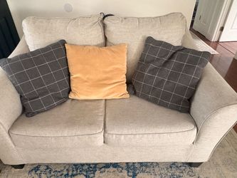 Free Couches set 7 seats good condition and Ottoman