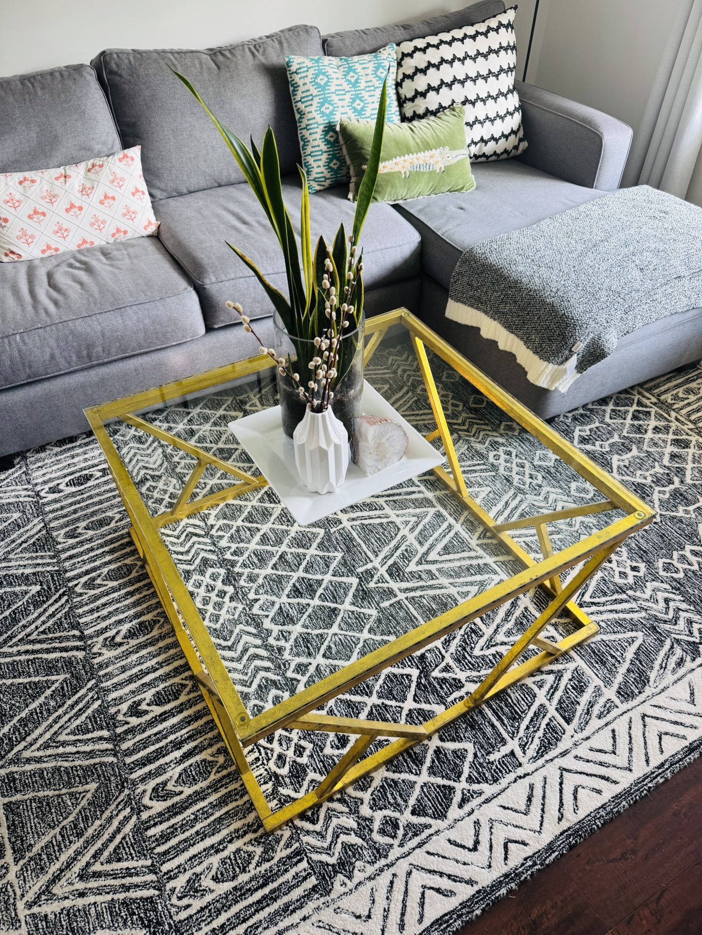 Glass Top Coffee Table