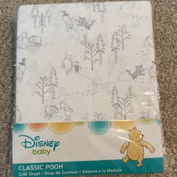 Disney Baby Classic Pooh Winnie the Pooh crib sheet