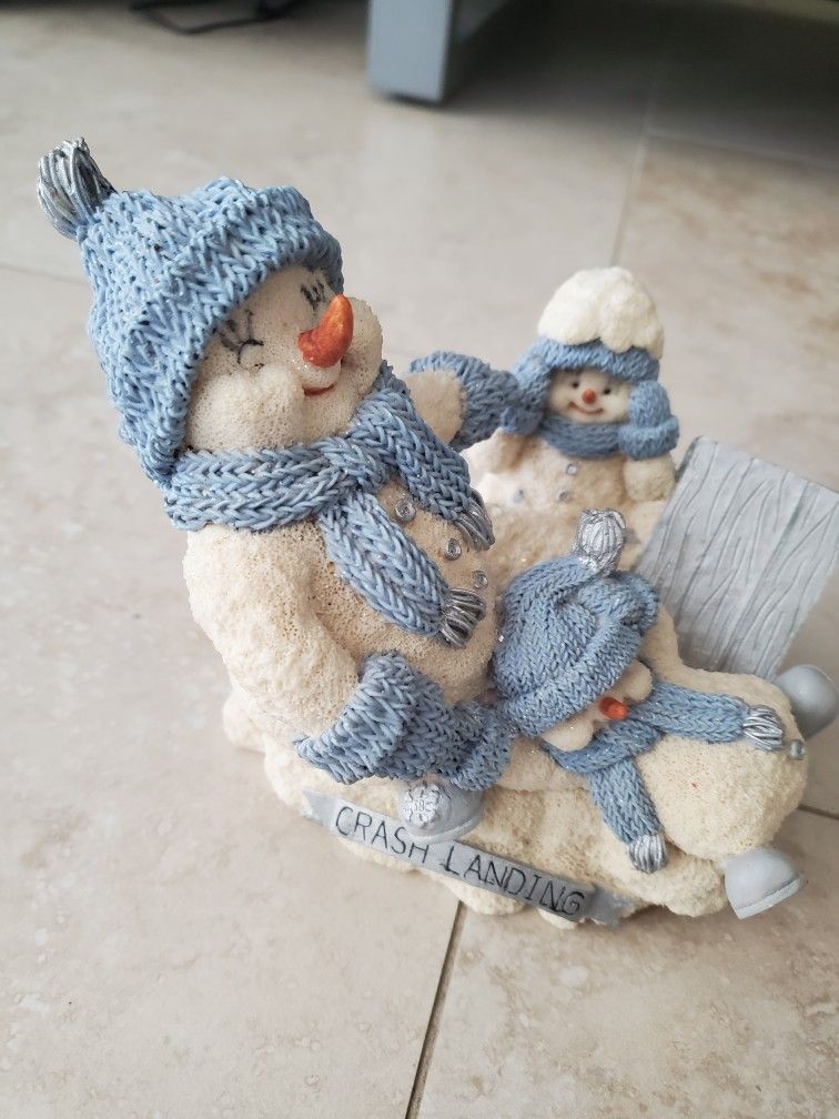 Snowbuddies Crash Landing Christmas Decoration