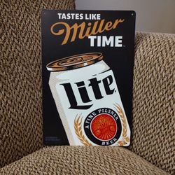 METAL BAR SIGN.  12" X 8".  NEW.  PICKUP ONLY.