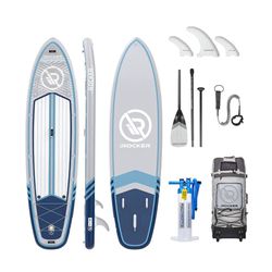 iROCKER ALL AROUND 11' Inflatable Paddle Board w/electric pump (NEW)