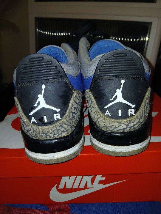 Air Jordan Retro 4 Royal Blue/ Cement Mens Size 13